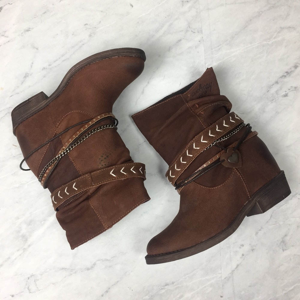 Coolway Carey Vintage Boho Boots Brown, 37